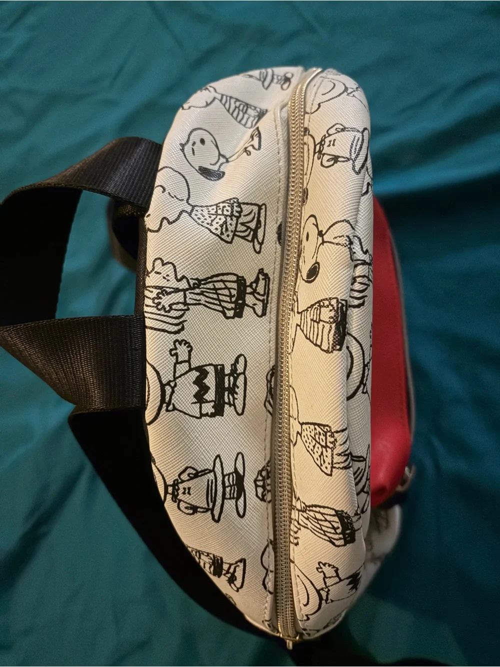 Bioworld Peanuts Full Cast Mini Backpack Snoopy Charlie Brown Gang Sketch NWOT